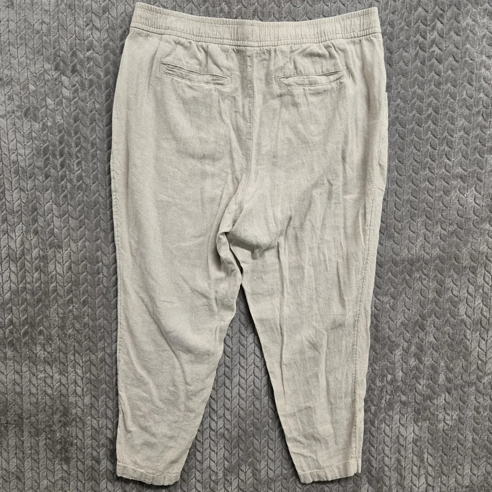 Old Navy Pants Mens XL Loose Taper Linen Blend Chino‎ Lightweight Flax Linen